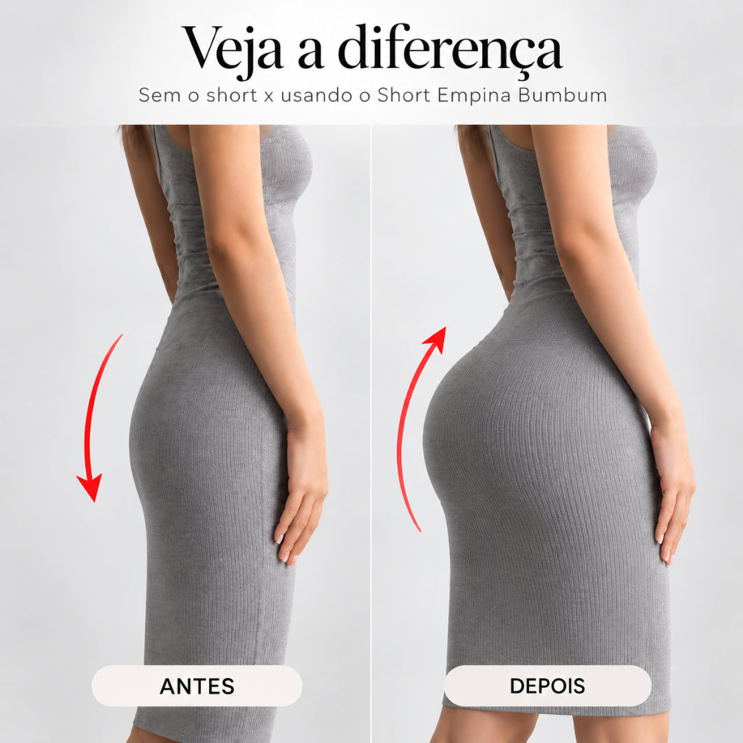 Calcinha Short EmpFit™ - Com Enchimento no Bumbum Modela Aumenta e empina Bumbum