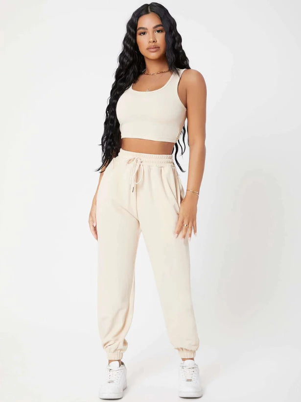 Conjunto Feminino Premium Bella blusa e calça elegante vista frontal