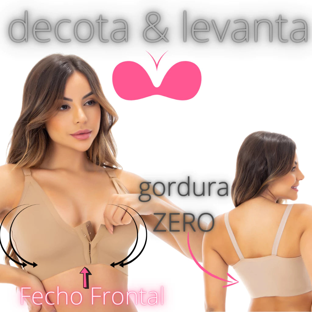 Detalhe do sutiã LiftShape mostrando sustentação e modelagem