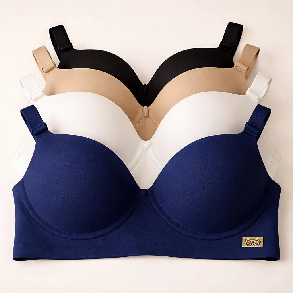 Kit 4 Sutiãs Reforçados com Bojo Soft e Sustentação ComfortSupport™ - imagem 6