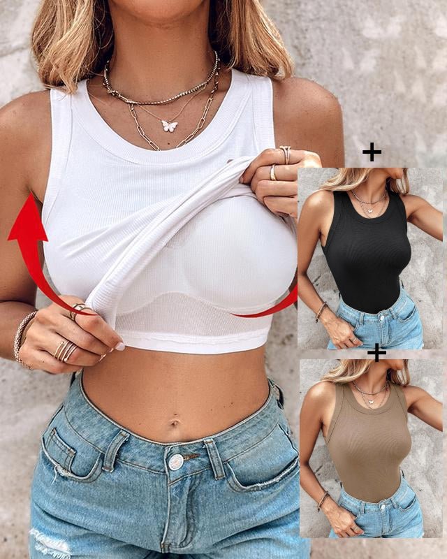 Kit 3 Regatas Femininas com Sutiã Embutido - imagem 14