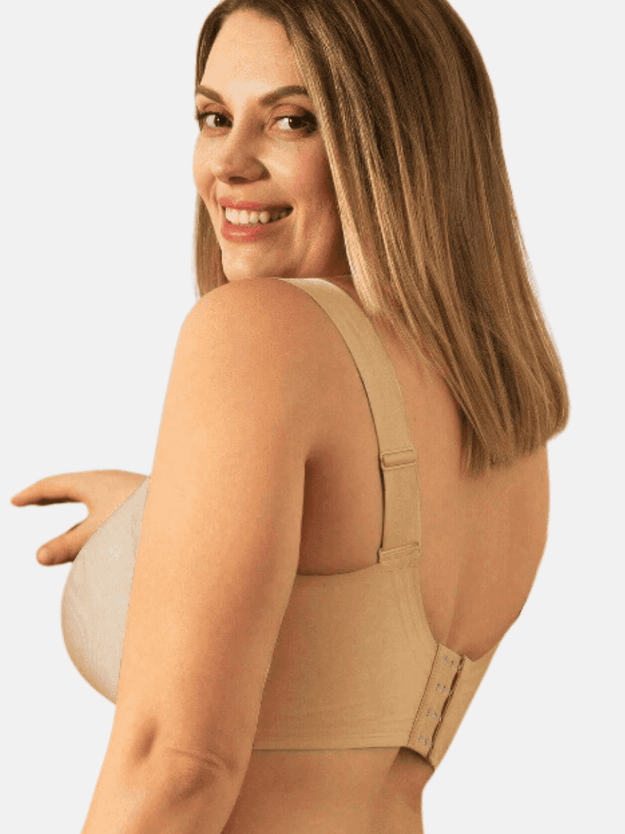 Detalhe do tecido elástico do sutiã modelador Modern Shaper® sem fio