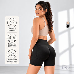Calcinha Short  EmpFit™ - Com Enchimento no Bumbum Modela Aumenta e empina Bumbum