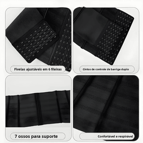 Cinta Modeladora NoriShape™ – Dupla Compressão para uma Cintura Mais Definida