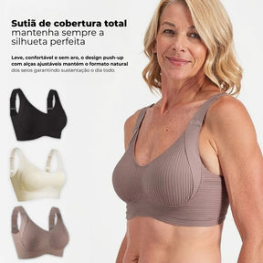 Kit 3 sutiãs BellaLift com tecnologia de sustentação e conforto