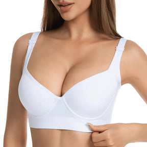 Detalhe do fecho com 3 fileiras de ganchos do Sutiã Modelador Supreme