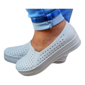 Tênis Ortopédico Feminino SoftWalk™ Slip On Calce Fácil Ultra Conforto - imagem 7