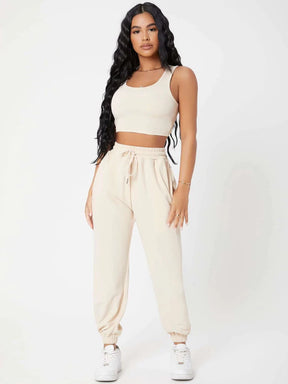 Conjunto Feminino Premium Bella blusa e calça elegante vista frontal