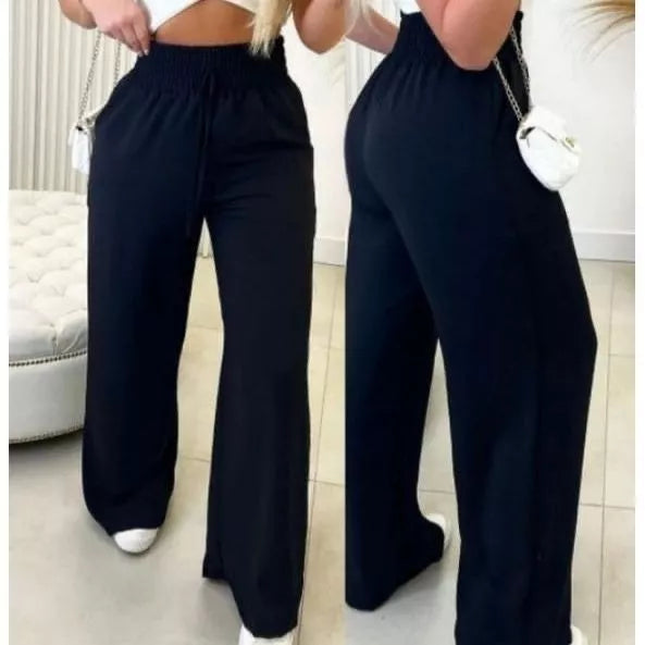 Calça Pantalona Aurora Cintura Alta Bolsos Funcio - imagem 6