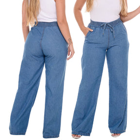 Calça Charlotte Jeans Wide Leg Cintura Alta - imagem 6