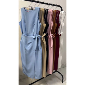 Vestido Firenze Midi Amarração Lateral vista lateral