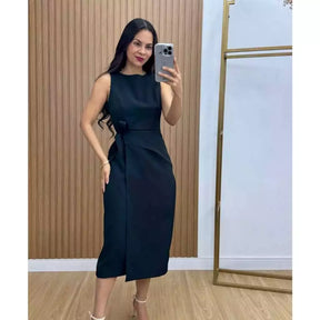 Vestido Firenze™ Alfaiataria Midi com Amarração Lateral - imagem 8