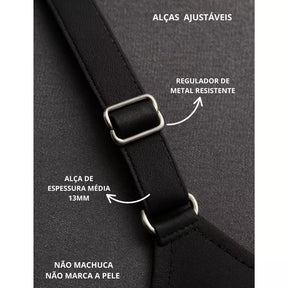 Detalhe do bojo macio e estrutura reforçada do sutiã ComfortSupport