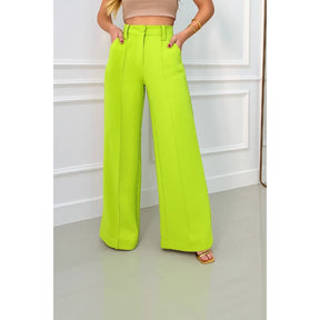 Calça Wide Leg Pantalona Duna Cintura Estruturada - imagem 21