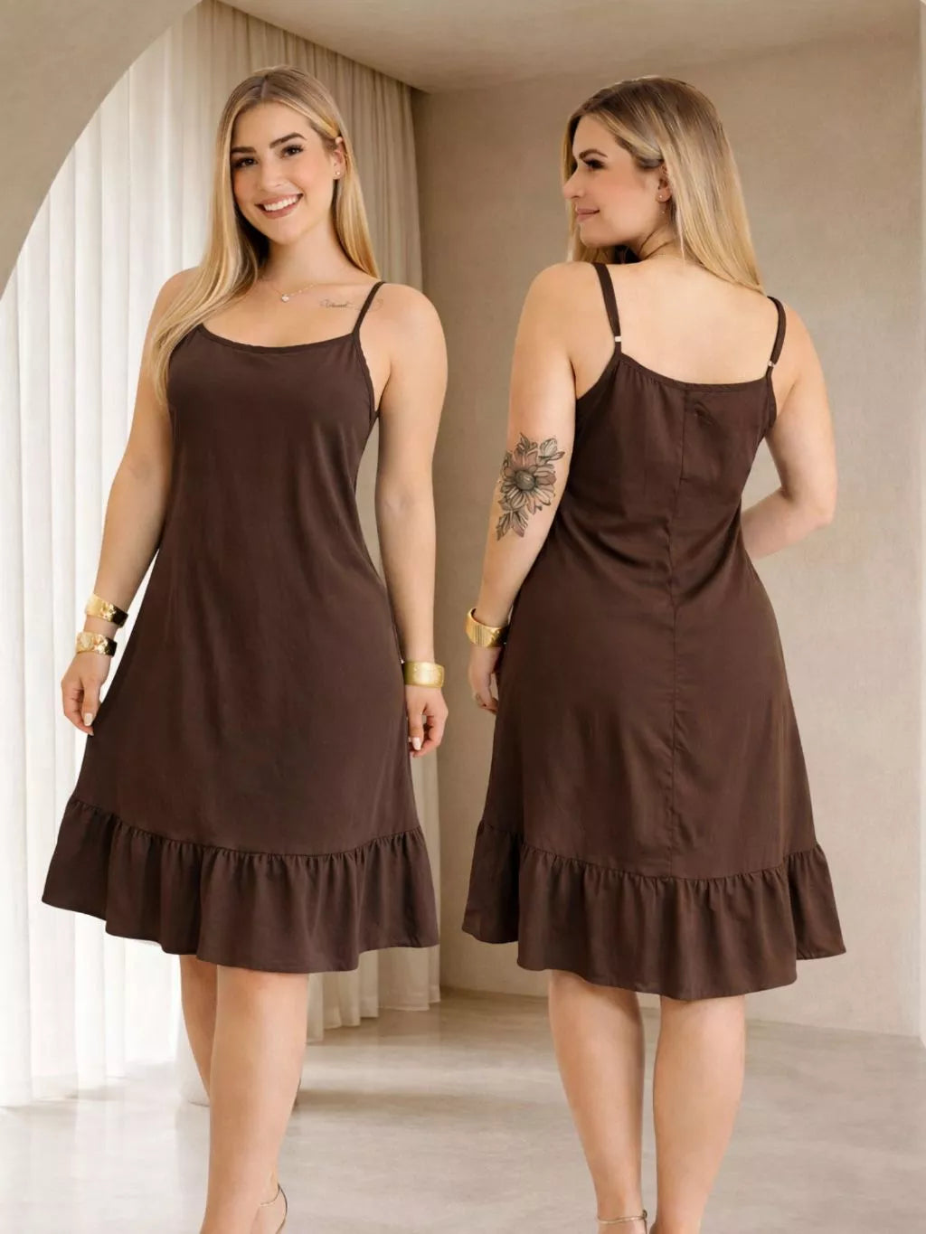 Vestido Feminino Soltinho com Alcinha Regulável | Use Lana - imagem 6