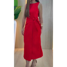 Vestido Firenze™ Alfaiataria Midi com Amarração Lateral - imagem 17