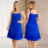 Vestido feminino soltinho com alcinha regulável Use Lana frente