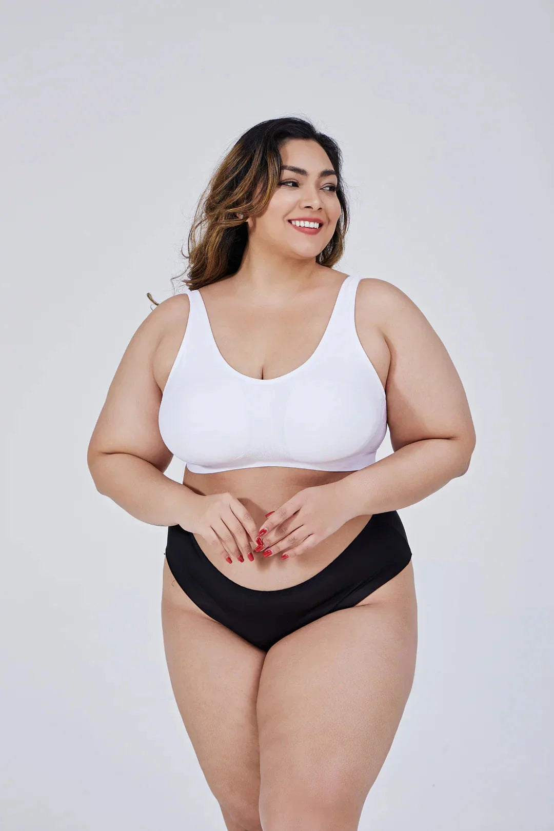 Sutiã Confort Milena vista frontal com efeito silicone