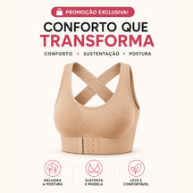 Sutiã Modelador Postural ComfortLift™ com Sustentação e Conforto - Frete Grátis