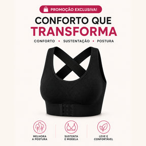 Sutiã Modelador Postural ComfortLift™ com Sustentação e Conforto - Frete Grátis