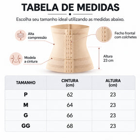 Cinta Modeladora CurveFit™ Alta Compressão Afina Cintura